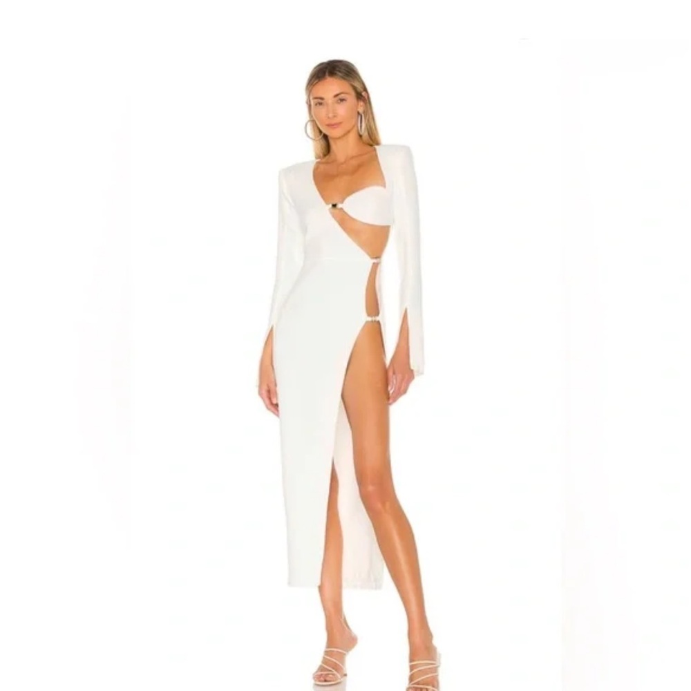 Revolve dress NBD Elegant White Cut-Out Dress long sexy